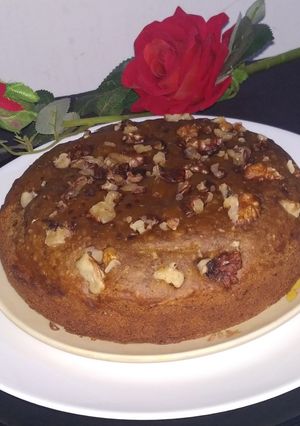 A picture of Coconut walnut Cake.