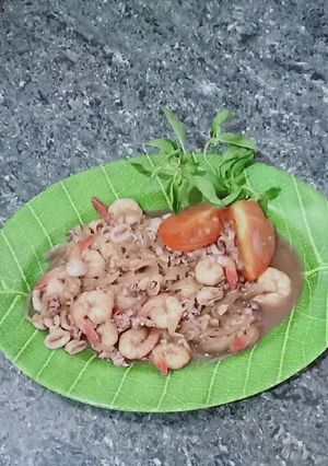 Foto resep Cumi baby udang saus tiram