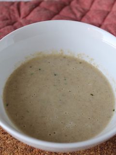 Una foto de Crema otoñal de champiñones