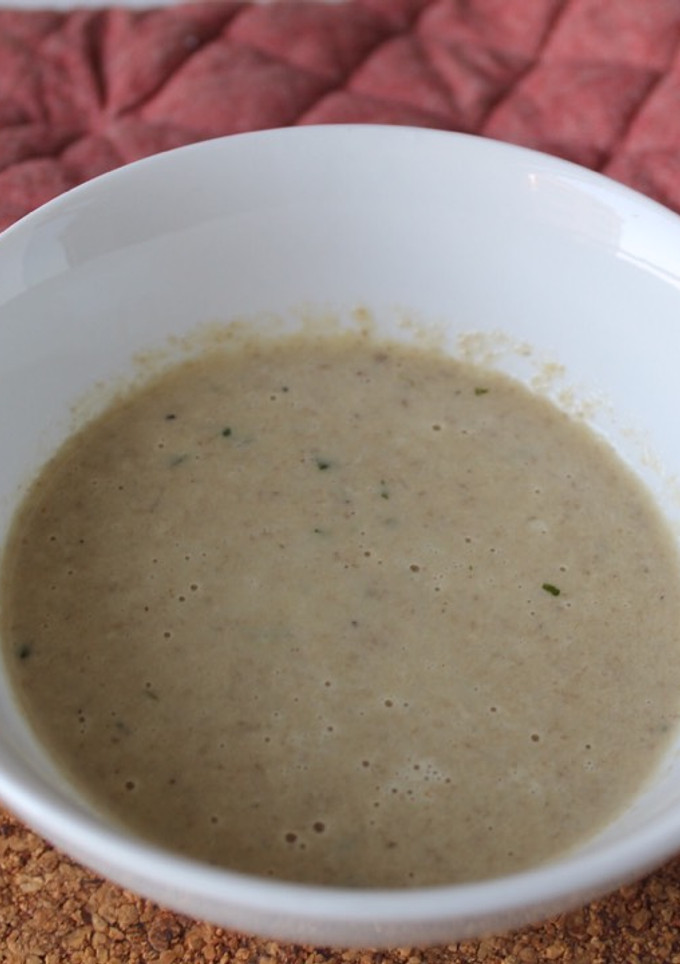 Una foto de Crema otoñal de champiñones