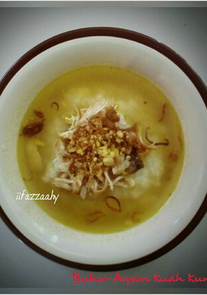 Foto resep Bubur ayam kuah kuning