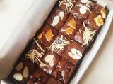 Fudgy shiny crust brownie