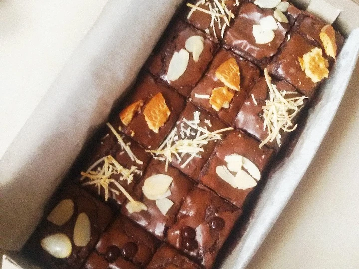 Cara Mudah Membuat Resep Fudgy shiny crust brownie yang Lezat Sekali Anti Ribet, Lezat Sekali