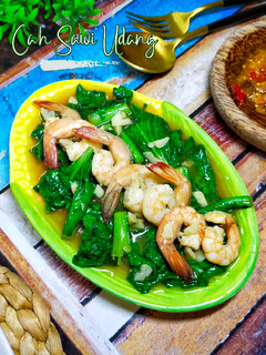 Foto resep Cah Sawi Udang