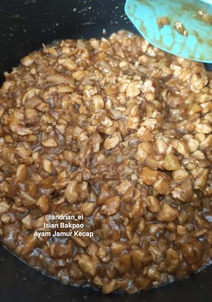 Foto resep Isian Bakpao Ayam Jamur Kecap
