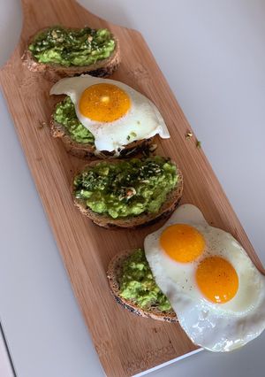 A picture of Avocado on toast two ways!.