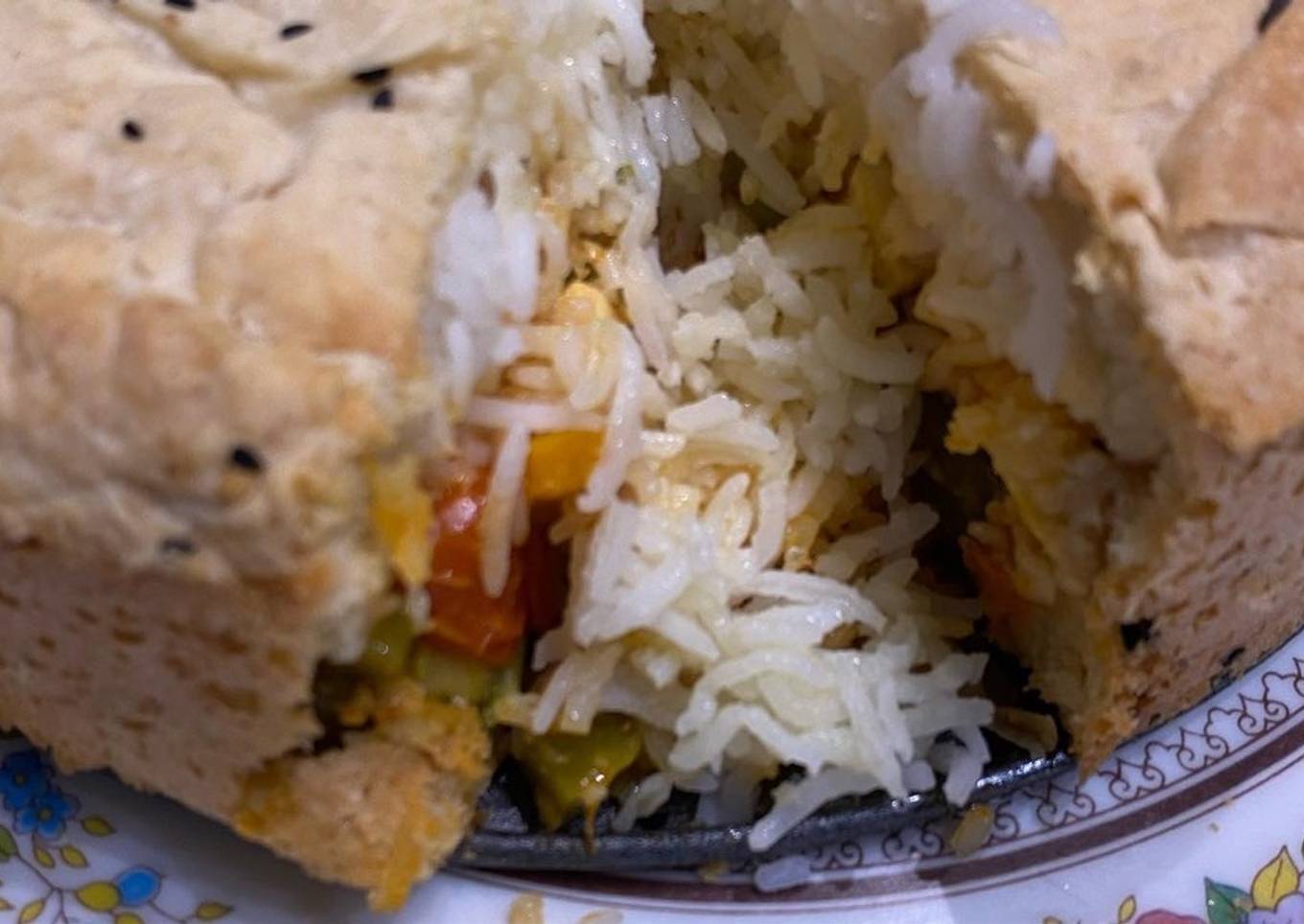 Parda paneer biryani