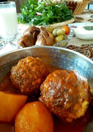 عکسی از دستور کوفته خوشمزه