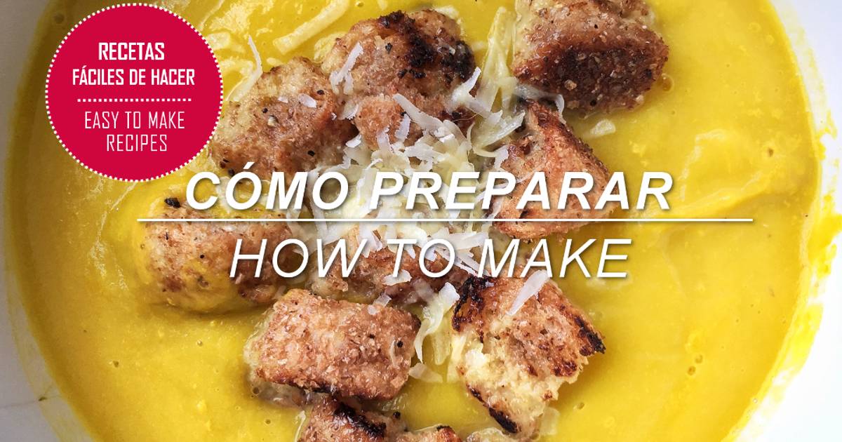 Crema de zapallo fácil de hacer Receta de Mucha Ale Cookpad