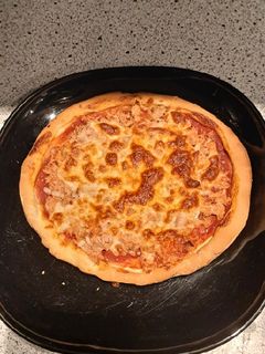 Une photo de Pizza au thon légère