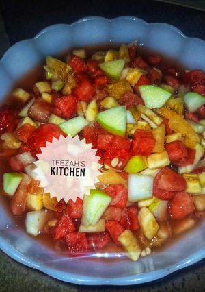 Hadin kayan marmari (fruit salad) ainihin hoton girkin