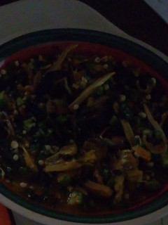 A picture of Delicious fresh okro soup.