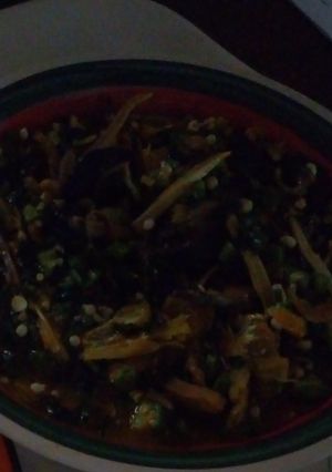 A picture of Delicious fresh okro soup.