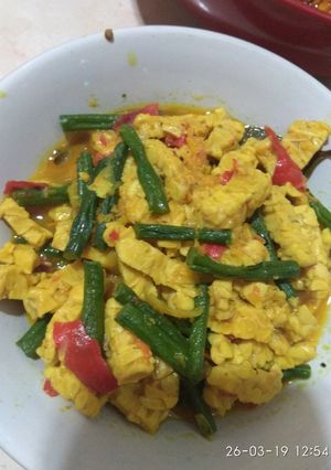 Foto resep Sayur tempe kacang panjang