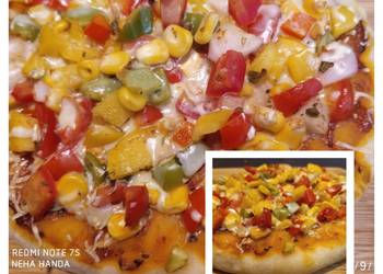 Easy Cooking Recipe Cheese burst pizza kadai baked Practical Delicious