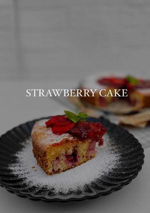 صورة لوصفة كيكة الفراوله اللذيذه |STRAWBERRY CAKE