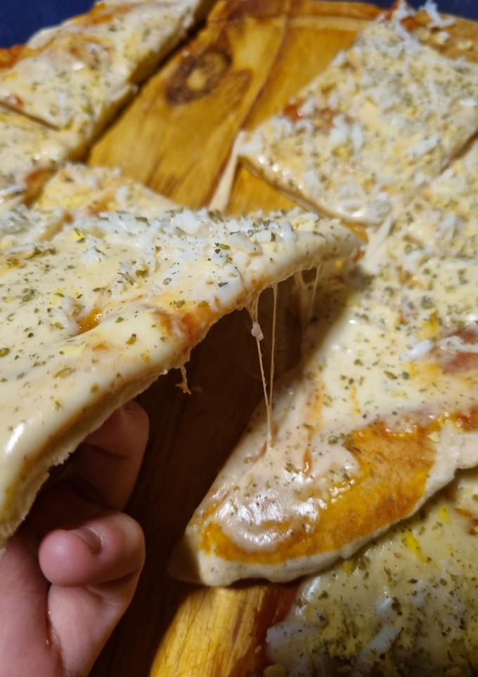 Una foto de Pizza express sin levadura ni horno