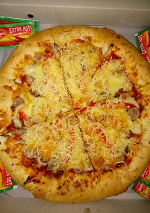 Foto resep Pizza pinggiran sosis