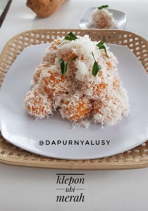Foto resep Klepon ubi merah