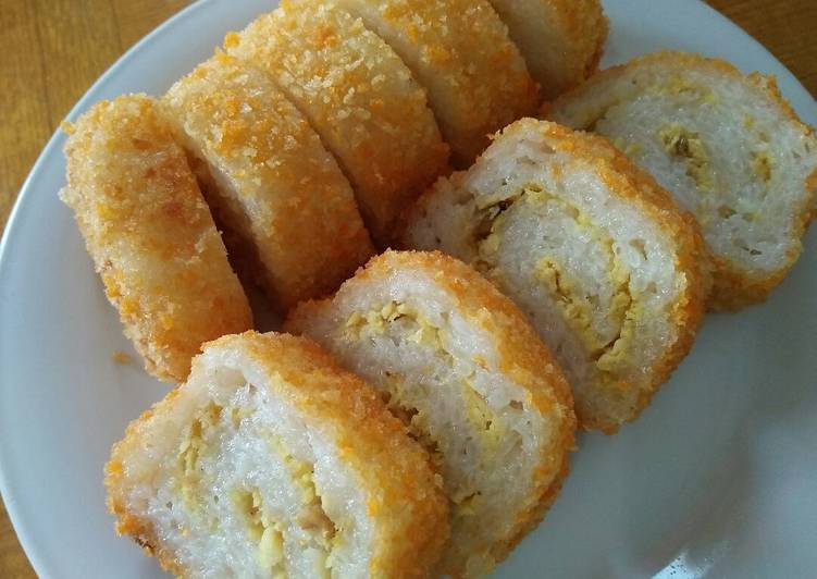 Langkah Mudah untuk Membuat Ketan goreng isi ayam Anti Gagal