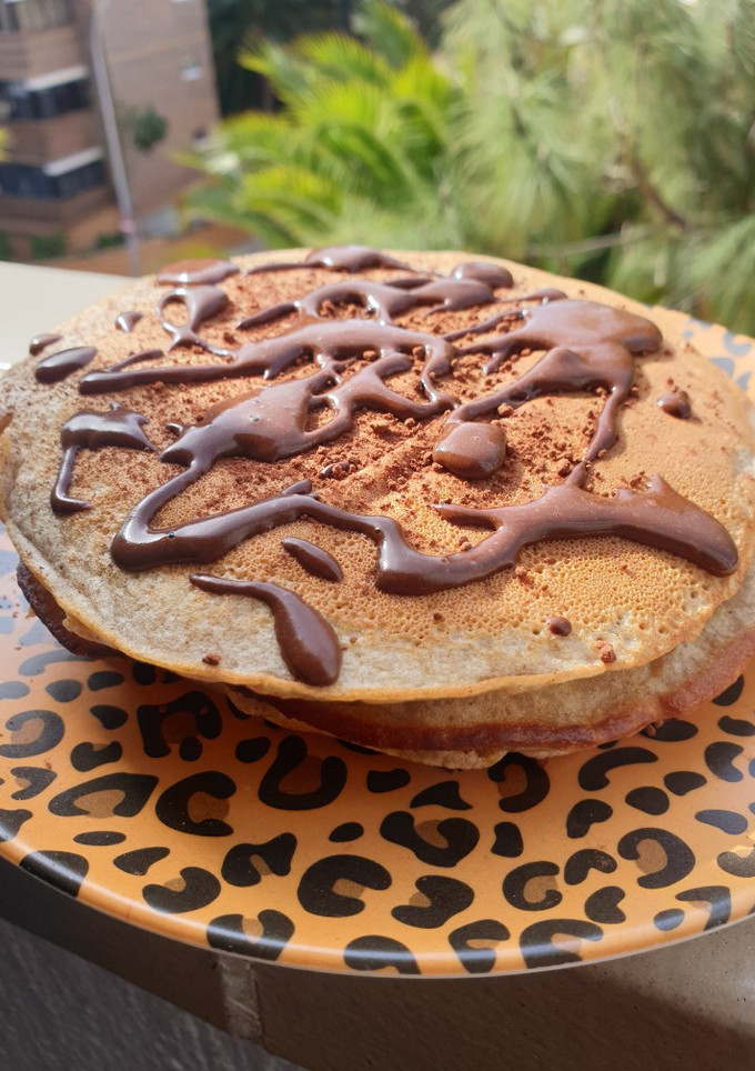 Una foto de Tortitas 'semisanas' de plátano