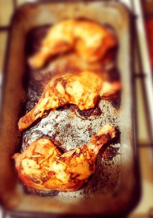 Vajas petrezselymes, bazsalikomos sült csirkecomb 😎 recept fotója