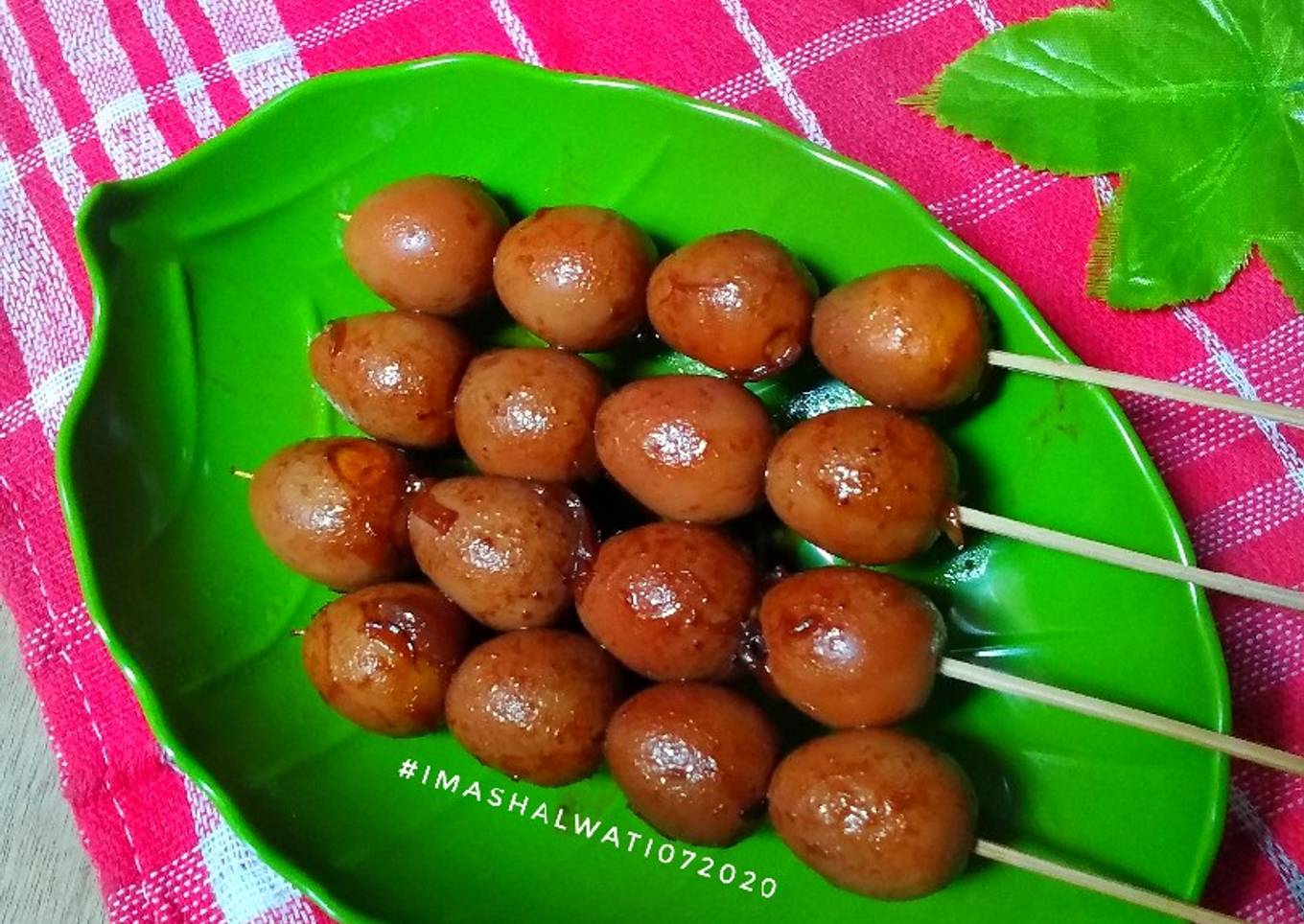 Sate pindang telur puyuh