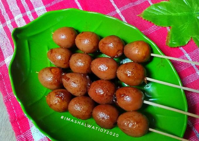 Sate pindang telur puyuh