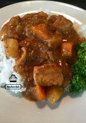 Foto resep Japanese chicken curry (not instant)