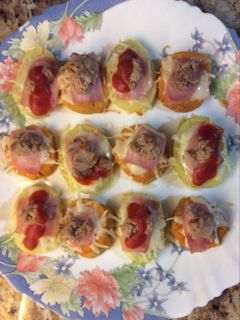 Una foto de Pinchos de patata y boniato