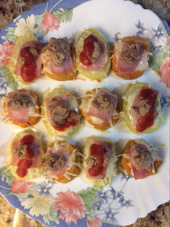 Una foto de Pinchos de patata y boniato