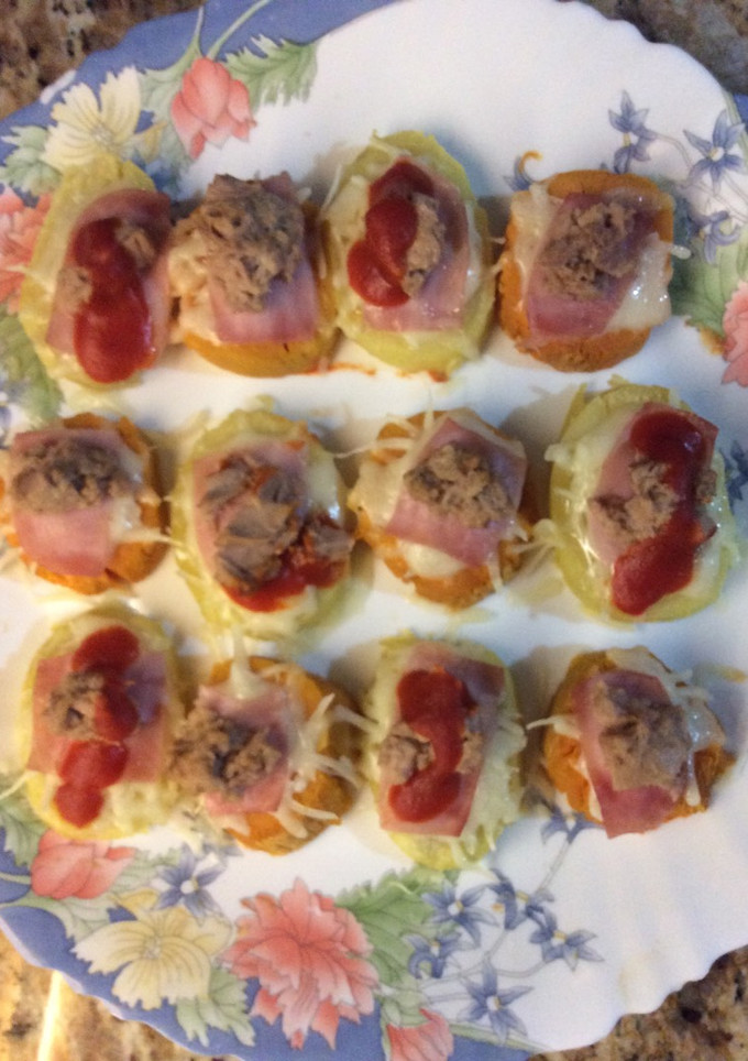 Una foto de Pinchos de patata y boniato