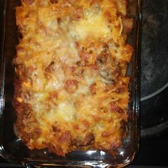 A picture of Loaded Meaty Baked Ziti.