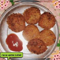 A picture of Rava upma cutlet.