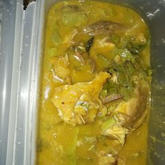 A picture of Oha soup.