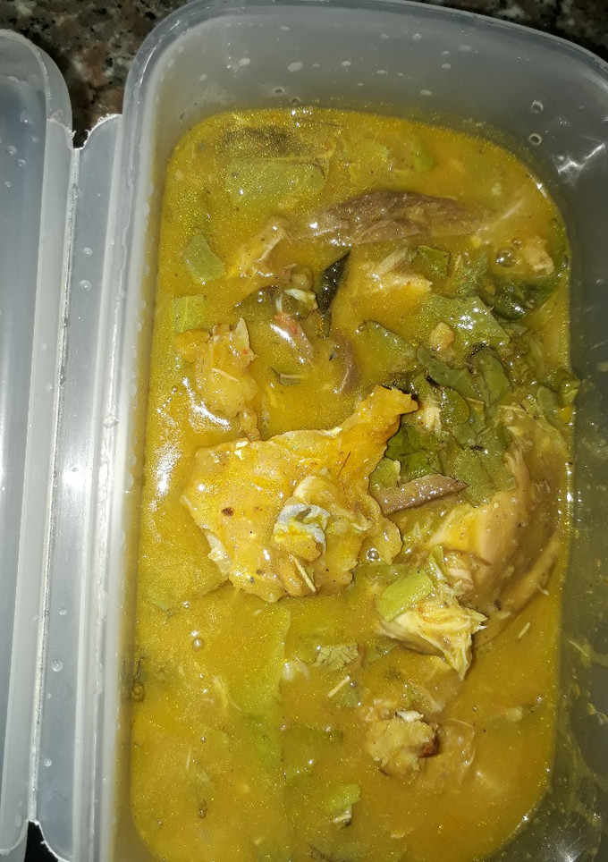 A picture of Oha soup.