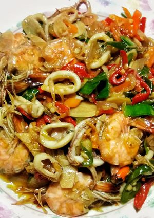 Foto resep Seafood Masak Pelangi