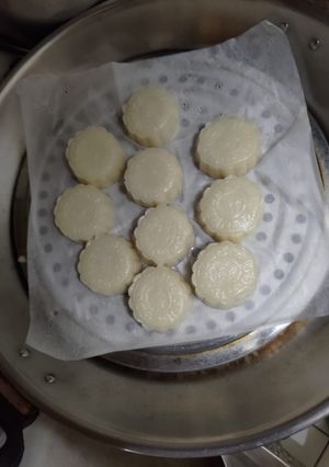 原味糯米粉糰蒸糕 的食譜成品照片