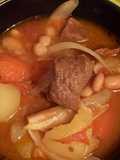 Beef Stew with White Beans and Vegetables