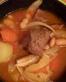 Bò hầm đậu trắng rau củ