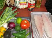 A picture of baked flounder