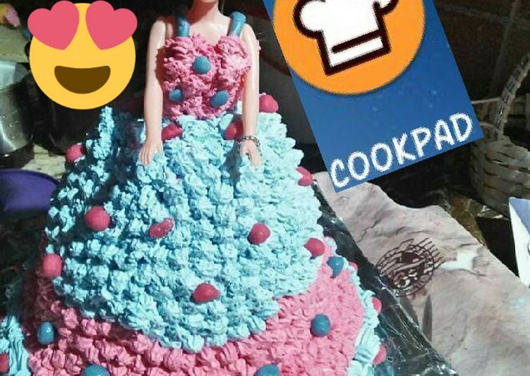 Steps to Make Any-night-of-the-week Doll cake