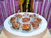 Una foto de cupcakes zanahoria