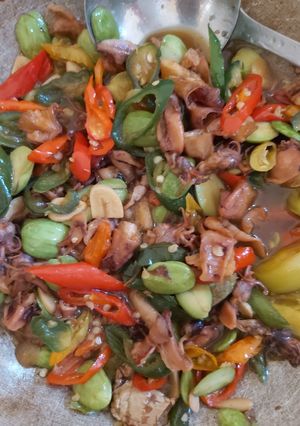 Foto resep Cumi kering lombok ijo