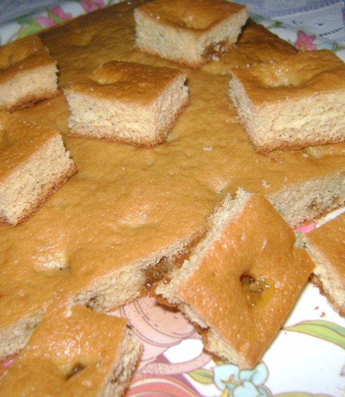 Una foto de Cuadrados de bizcochuelo de limón dulce !!!!!!