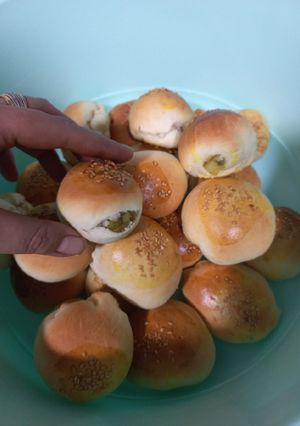 عکسی از دستور نان میان پر با سیب زمینی