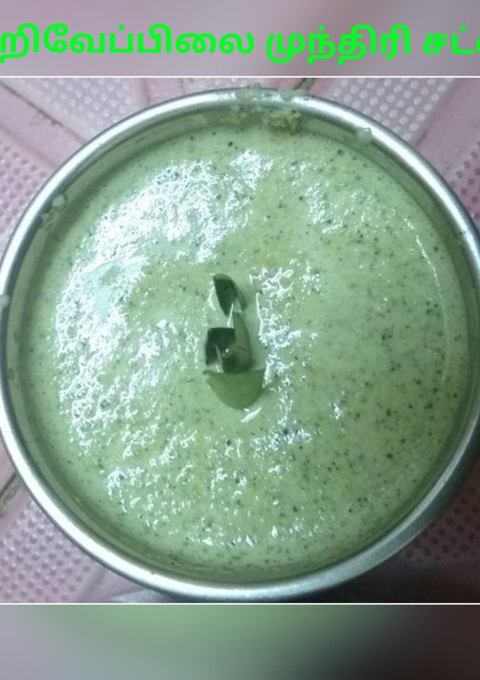 கறிவேப்பிலை முந்திரி சட்னி  செய்முறை முக்கிய புகைப்படம்