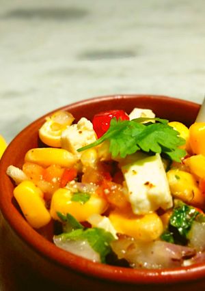 A picture of Corn Paneer Salad.