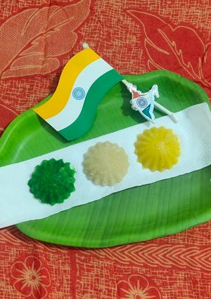 તિરંગી હલવા (Tricolor Halwa Recipe In Gujarati) રેસીપી મુખ્ય ફોટો