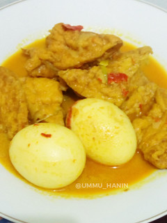 Foto resep Sayur Tahu Telur Kuah Santan